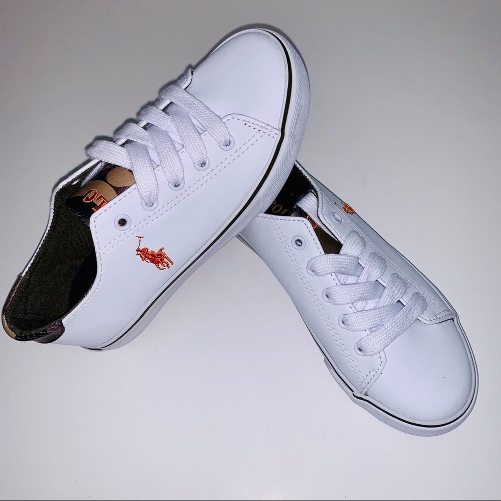 New Polo Ralph Lauren Boy’s White with Camo Sz 13 - Picture 1 of 8